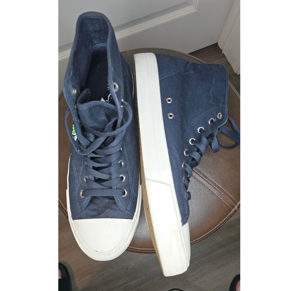 Keith Haring Men's Navy Blue Canvas High Top Sneakers Size 11.5 - Picture 3 of 11